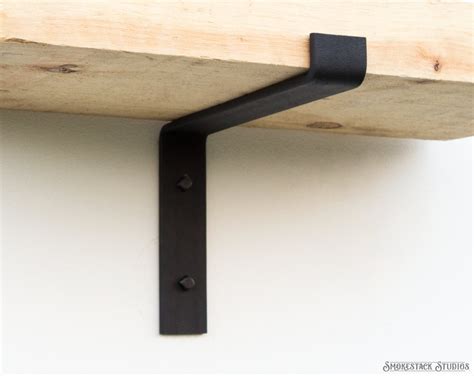 black metal brackets for open face shelving|Black Metal Shelf Bracket .